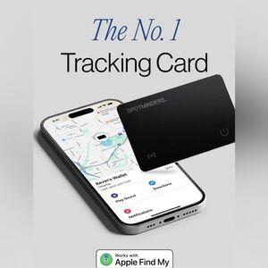 Spotminders - Slim Tracking Card - Black - NEW
